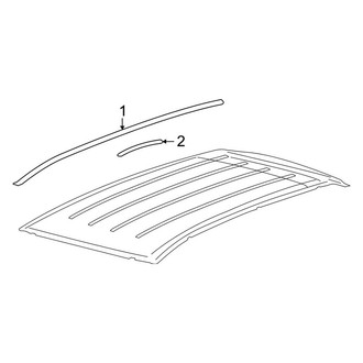 Lincoln OE - Roof Trim (W/O Luggage Carrier)