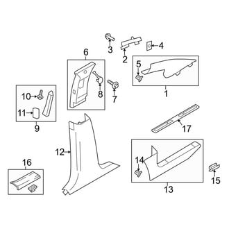 Lincoln OE - Pillars, Rocker & Floor - Interior Trim