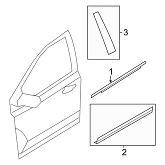 Lincoln OE - Front Door - Exterior Trim