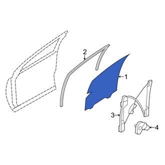 Lincoln OE - Rear Right Door Glass