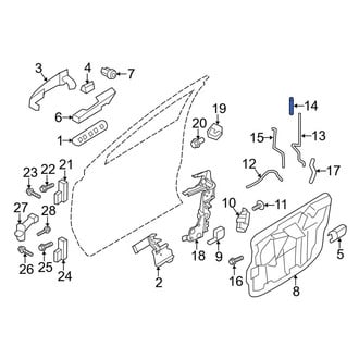 Lincoln OE - Front Door Lock Knob