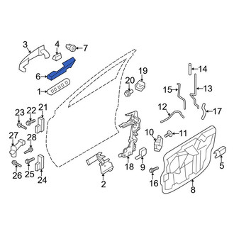 Lincoln OE - Front Left Exterior Door Handle Reinforcement