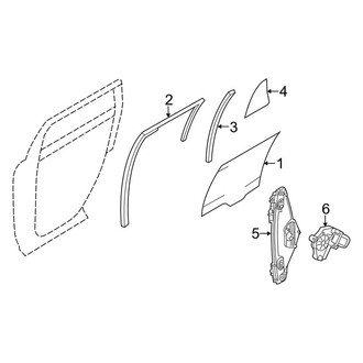 Lincoln OE - Rear Door - Glass & Hardware