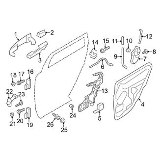 Lincoln OE - Rear Door - Lock & Hardware