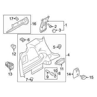 Lincoln OE - Quarter Panel - Interior Trim (Left Side)