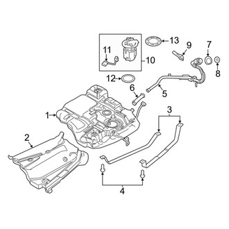 Lincoln OE - Fuel System Components (FWD)