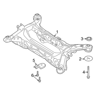 Lincoln OE - Rear Suspension - Suspension Mounting (FWD)