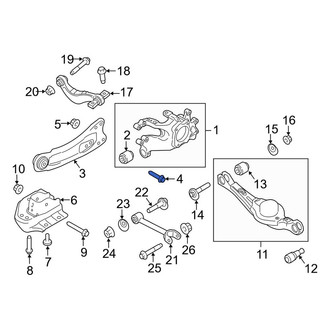 Lincoln OE - Suspension Trailing Arm Bolt