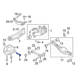 Lincoln OE - Suspension Trailing Arm Bolt