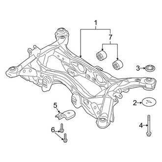 Lincoln OE - Rear Suspension - Suspension Mounting (AWD)