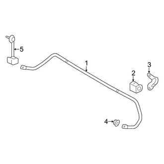 Lincoln OE - Rear Suspension - Stabilizer Bar & Components (Base AWD)