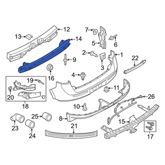 Lincoln OE - Rear Bumper Impact Bar