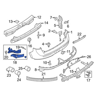 Lincoln OE - Rear Left Bumper Cover Spacer Panel