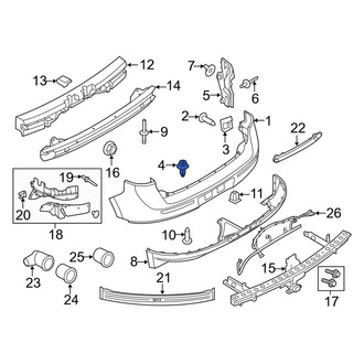 Lincoln OE - Rear Bumper Cover Rivet