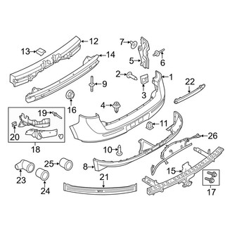 Lincoln OE - Rear Bumper - Bumper & Components