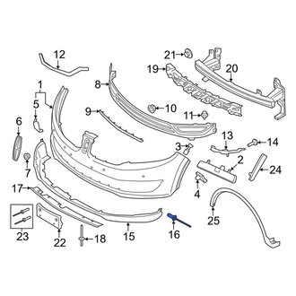 Lincoln OE - Front License Plate Bracket Rivet