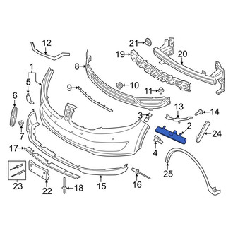 Lincoln OE - Front Right Bumper Cover Support Rail