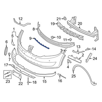 Lincoln OE - Front Center Grille Molding