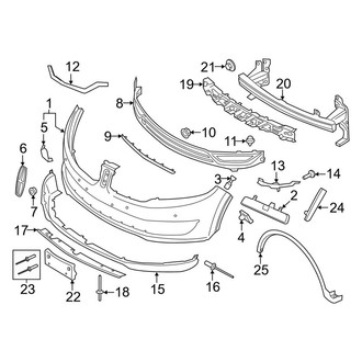 Lincoln OE - Front Bumper & Grille - Bumper & Components (Covers & Brackets)