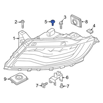 Lincoln OE - Quarter Panel Splash Shield Rivet
