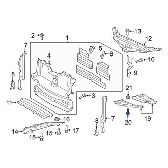 Lincoln OE - Floor Pan Splash Shield Screw