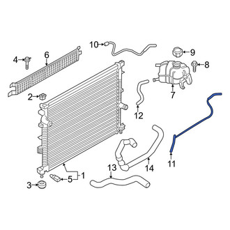 Lincoln OE - Engine Coolant Overflow Hose