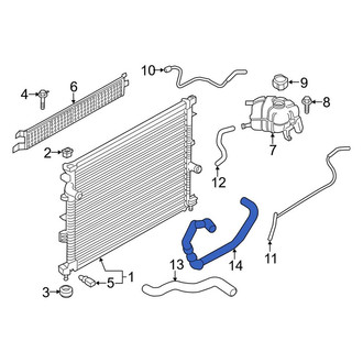 Lincoln OE - Lower Radiator Coolant Hose