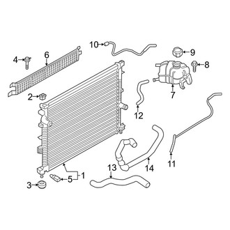 Lincoln OE - Cooling - Radiator & Components (3.7L)