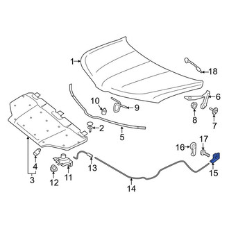 Lincoln OE - Hood Release Handle Bracket