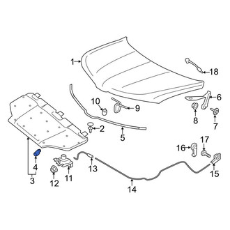 Lincoln OE - Hood Insulation Pad Clip