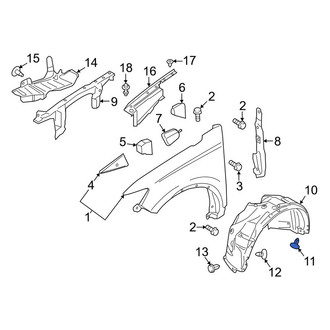 Lincoln OE - Fender Liner Retainer