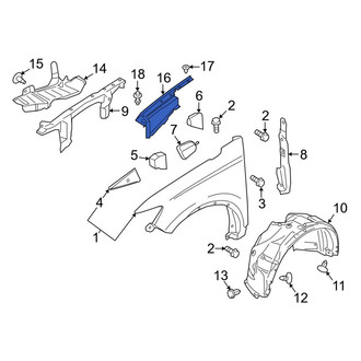 Lincoln OE - Front Right Fender Closing Plate
