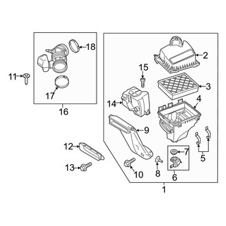 Lincoln OE - Engine / Transaxle - Air Intake (3.7L)
