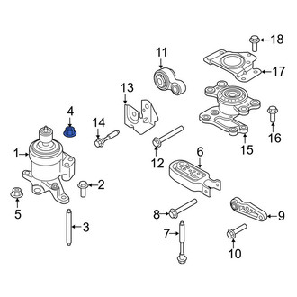 Lincoln OE - Suspension Strut Mount Nut