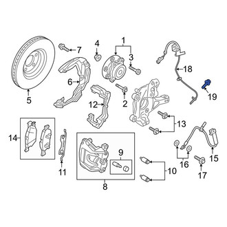 Lincoln OE - ABS Wheel Speed Sensor Bolt