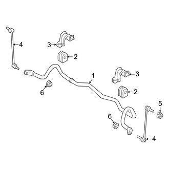Lincoln OE - Front Suspension - Stabilizer Bar & Components