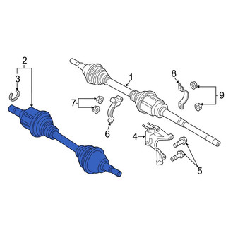 Lincoln OE - Front Left CV Axle Assembly