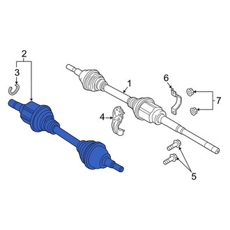Lincoln OE - Front Left CV Axle Assembly