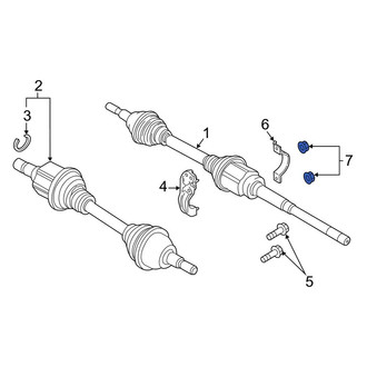 Lincoln OE - CV Axle Shaft Carrier Bearing Nut