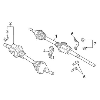 Lincoln OE - Front Suspension - Drive Axles (3.7L)