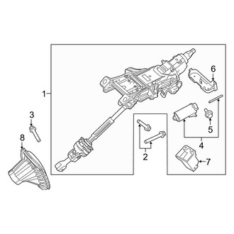 Lincoln OE - Steering Column Assembly (Power Tilt/Slide)
