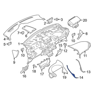 Lincoln OE - Left Instrument Panel Molding