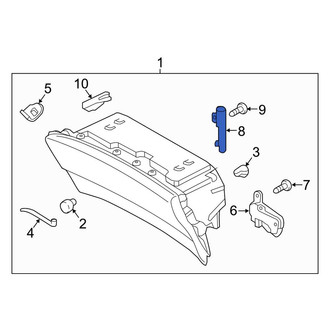 Lincoln OE - Glove Box Support