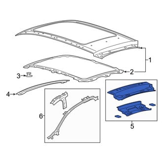 Lincoln OE - Rear Roof Header Panel