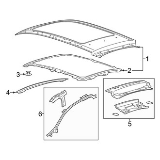 Lincoln OE - Roof & Components (With Panoramic Roof)