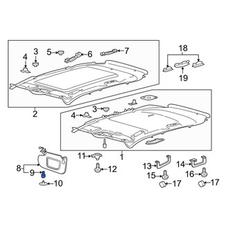 Lincoln OE - Sun Visor Clip