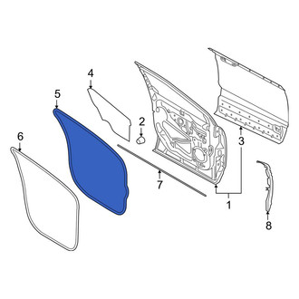 Lincoln OE - Front Left Outer Door Seal