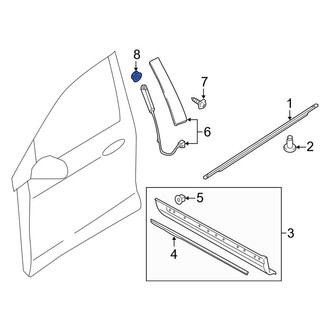 Lincoln OE - Door Applique Nut