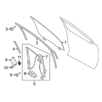 Lincoln OE - Door Applique Nut