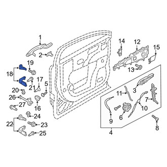 Lincoln OE - Front Right Upper Door Hinge